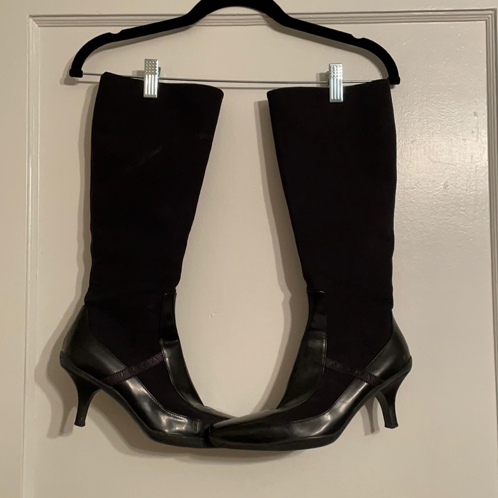 Black Mixed Materials Prada Sport Boot Size 36.5